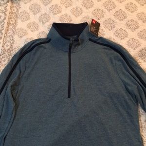 Men’s med Under Armor 1/4 zip shirt